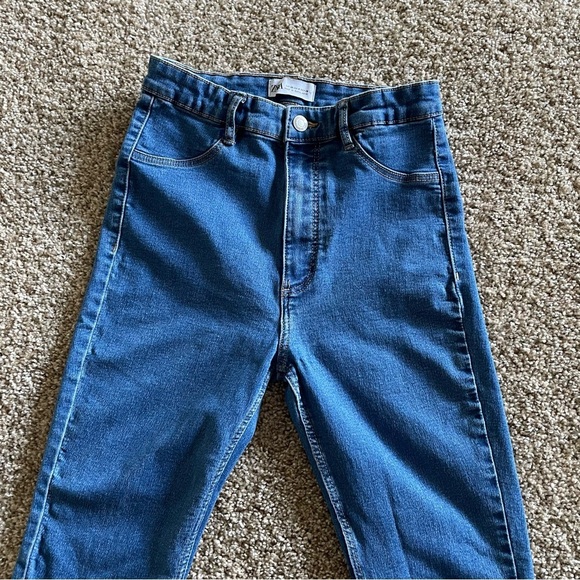 Zara High Rise Jeggings Women’s 6 Blue Medium Wash Super Elastic Pants Skinny - Picture 3 of 12
